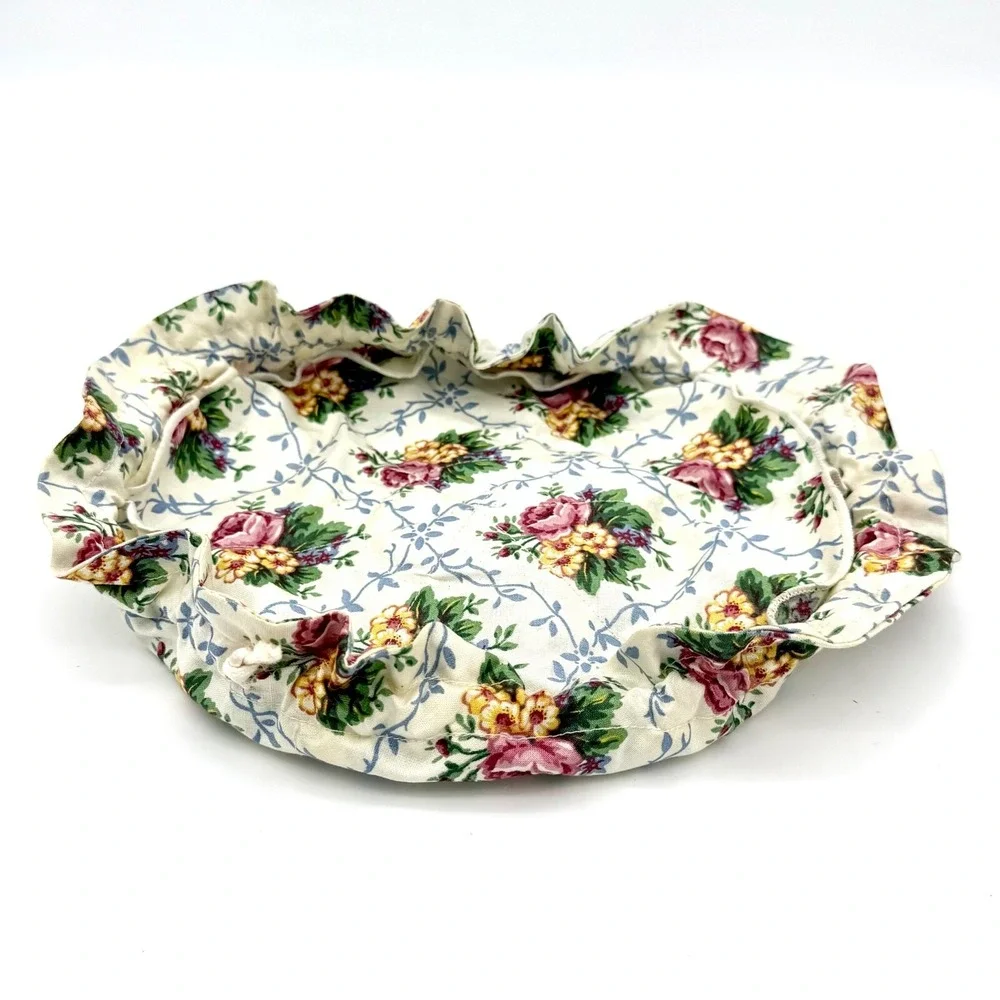 Longaberger 1996 Mother's Day Collection Small Basket with Floral Liner